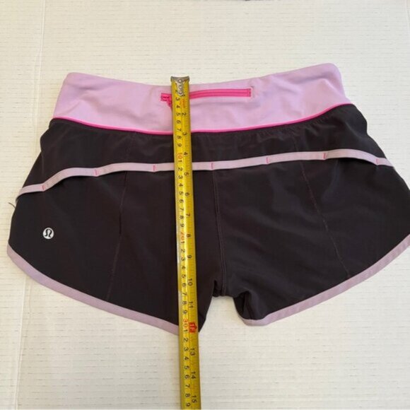 LULULEMON Run Speed Short 4-Way Stretch in Soot Pretty Purple Women's Size 4 - Picture 10 of 12